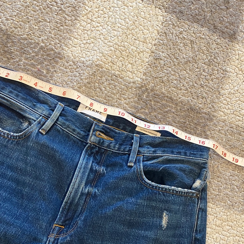 Frame Denim Indigo Straight Leg Jeans - Picture 7 of 8